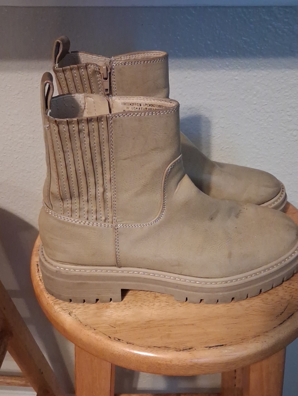 Time and Tru Tan Chelsea Ankle Boots